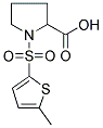 1-[(5-METHYLTHIEN-2-YL)SULFONYL]PYRROLIDINE-2-CARBOXYLIC ACID Struktur