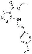 ETHYL 5-[(2E)-2-(4-METHOXYBENZYLIDENE)HYDRAZINO]-1,2,3-THIADIAZOLE-4-CARBOXYLATE Struktur