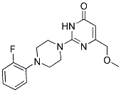 2-[4-(2-FLUOROPHENYL)PIPERAZIN-1-YL]-6-(METHOXYMETHYL)PYRIMIDIN-4(3H)-ONE Struktur