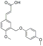 (2E)-3-(4-METHOXY-3-[(4-METHOXYPHENOXY)METHYL]PHENYL)-2-PROPENOIC ACID Struktur