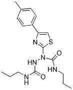 N~1~-PROPYL-1-[4-(4-METHYLPHENYL)-1,3-THIAZOL-2-YL]-N~2~-PROPYL-1,2-HYDRAZINEDICARBOXAMIDE Struktur