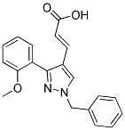 (2E)-3-[1-BENZYL-3-(2-METHOXYPHENYL)-1H-PYRAZOL-4-YL]ACRYLIC ACID Struktur