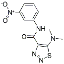 5-(DIMETHYLAMINO)-N-(3-NITROPHENYL)-1,2,3-THIADIAZOLE-4-CARBOXAMIDE Struktur