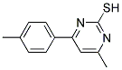 4-METHYL-6-P-TOLYLPYRIMIDINE-2-THIOL Struktur