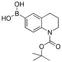 1-(TERT-BUTOXYCARBONYL)-1,2,3,4-TETRAHYDRO-6-QUINOLINYLBORONIC ACID Struktur