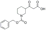 3-(2-CARBOXY-ACETYL)-PIPERIDINE-1-CARBOXYLIC ACID BENZYL ESTER Struktur