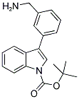 3-(3-AMINOMETHYL-PHENYL)-INDOLE-1-CARBOXYLIC ACID TERT-BUTYL ESTER Struktur