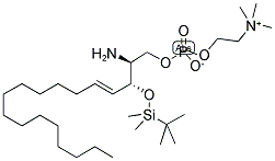 3-O-TERT-BUTYLDIMETHYLSILYL-D-ERYTHRO-SPHINGOSYLPHOSPHORYLCHOLINE Struktur