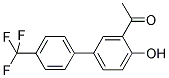 1-[4-HYDROXY-4'-(TRIFLUOROMETHYL)[1,1'-BIPHENYL]-3-YL] ETHANONE Struktur