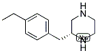 (R)-2-(4-ETHYL-BENZYL)-PIPERAZINE Struktur