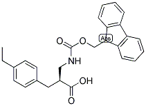 (S)-3-(4-ETHYL-PHENYL)-2-[(9H-FLUOREN-9-YLMETHOXYCARBONYLAMINO)-METHYL]-PROPIONIC ACID Struktur