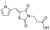 3-[5-(1-METHYL-1H-PYRROL-2-YLMETHYLENE)-2,4-DIOXO-THIAZOLIDIN-3-YL]-PROPIONIC ACID Struktur