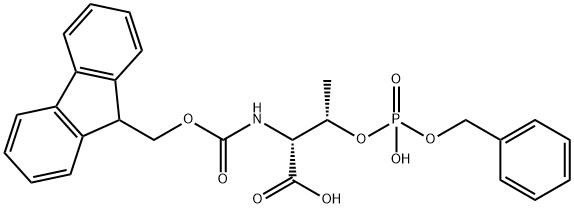 FMOC-D-THR(PO(OBZL)OH)-OH Struktur