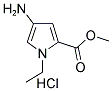 METHYL 4-AMINO-1-ETHYL PYRROLE-2-CARBOXYLATE HYDROCHLORIDE Struktur