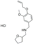 N-[4-(ALLYLOXY)-3-METHOXYBENZYL]-N-(TETRAHYDROFURAN-2-YLMETHYL)AMINE HYDROCHLORIDE Struktur