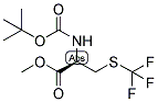 (2R)-[[(TERT-BUTOXY)CARBONYL]AMINO]-3-[(TRIFLUOROMETHYL)THIO]PROPIONOIC ACID, METHYL ESTER Struktur