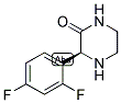 (S)-3-(2,4-DIFLUORO-PHENYL)-PIPERAZIN-2-ONE Struktur