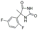 5-(2,5-DIFLUOROPHENYL)-5-METHYLIMIDAZOLIDINE-2,4-DIONE Struktur