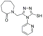 1-[(5-MERCAPTO-4-PYRIDIN-2-YL-4H-1,2,4-TRIAZOL-3-YL)METHYL]AZEPAN-2-ONE|