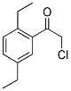 2-CHLORO-1-(2,5-DIETHYLPHENYL)ETHANONE Struktur