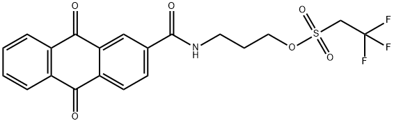 N-(3-TRIFLUOROETHANESULFONYLOXYPROPYL)ANTHRAQUINONE-2-CARBOXAMIDE Struktur