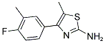 4-(4-FLUORO-3-METHYL-PHENYL)-5-METHYL-THIAZOL-2-YLAMINE Struktur