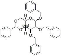 BENZYL 2,3-DI-O-BENZYL-4,6-O-BENZYLIDENE-BETA-D-GLUCOPYRANOSIDE Struktur