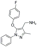 [5-(4-FLUOROPHENOXY)-3-METHYL-1-PHENYL-1H-PYRAZOL-4-YL]METHYLAMINE Struktur