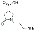 1-(3-AMINOPROPYL)-5-OXO-3-PYRROLIDINECARBOXYLIC ACID Struktur