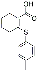 2-[(4-METHYLPHENYL)THIO]CYCLOHEX-1-ENE-1-CARBOXYLIC ACID Struktur