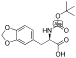 (R)-3-BENZO[1,3]DIOXOL-5-YL-2-TERT-BUTOXYCARBONYLAMINO-PROPIONIC ACID Struktur