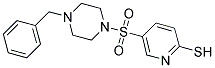 5-[(4-BENZYLPIPERAZIN-1-YL)SULFONYL]PYRIDINE-2-THIOL Struktur