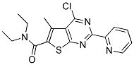 4-CHLORO-N,N-DIETHYL-5-METHYL-2-PYRIDIN-2-YLTHIENO[2,3-D]PYRIMIDINE-6-CARBOXAMIDE Struktur