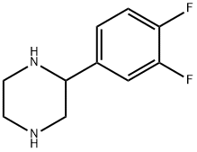 2-(3,4-DIFLUORO-PHENYL)-PIPERAZINE Struktur