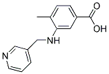 4-METHYL-3-((PYRIDIN-3-YLMETHYL)AMINO)BENZOIC ACID Struktur