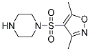 1-[(3,5-DIMETHYLISOXAZOL-4-YL)SULFONYL]PIPERAZINE Struktur