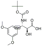 N-BOC-3-(S)-AMINO-2-(S)-HYDROXY-3-(3,5-DIMETHOXY-PHENYL)-PROPIONIC ACID Struktur