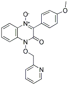 3-(4-METHOXYPHENYL)-1-(PYRIDIN-2-YLMETHOXY)QUINOXALIN-2(1H)-ONE 4-OXIDE Struktur