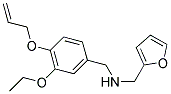 1-(4-(ALLYLOXY)-3-ETHOXYPHENYL)-N-(2-FURYLMETHYL)METHANAMINE Struktur