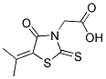 [5-(1-METHYLETHYLIDENE)-4-OXO-2-THIOXO-1,3-THIAZOLIDIN-3-YL]ACETIC ACID Struktur