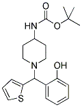 4-(BOC-AMINO)-1-[(2-HYDROXYPHENYL)(THIOPHEN-2-YL)METHYL]PIPERIDINE Struktur