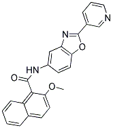 2-METHOXY-N-(2-PYRIDIN-3-YL-1,3-BENZOXAZOL-5-YL)-1-NAPHTHAMIDE Struktur