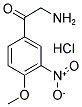 2-AMINO-1-(4-METHOXY-3-NITRO-PHENYL)-ETHANONE HYDROCHLORIDE Struktur