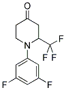 1-N-(3',5'-DIFLUOROPHENYL)-2-(TRIFLUOROMETHYL)PIPERIDIN-4-ONE Struktur