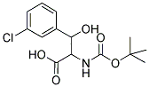 2-TERT-BUTOXYCARBONYLAMINO-3-(3-CHLORO-PHENYL)-3-HYDROXY-PROPIONIC ACID Struktur