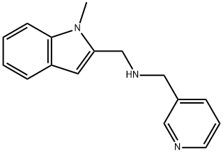 [(1-METHYL-1H-INDOL-2-YL)METHYL]-(PYRIDIN-3-YLMETHYL)AMINE Struktur