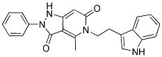 5-[2-(1H-INDOL-3-YL)ETHYL]-4-METHYL-2-PHENYL-1H-PYRAZOLO[4,3-C]PYRIDINE-3,6(2H,5H)-DIONE Struktur