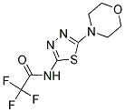 2,2,2-TRIFLUORO-N-(5-MORPHOLIN-4-YL-1,3,4-THIADIAZOL-2-YL)ACETAMIDE Struktur