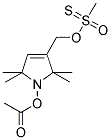 (1-ACETOXY-2,2,5,5-TETRAMETHYL-DELTA-3-PYRROLINE-3-METHYL) METHANETHIOSULFONATE Struktur