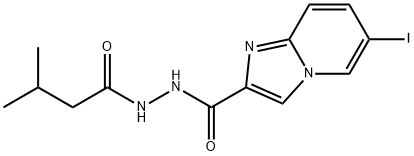 6-IODO-N'-(3-METHYLBUTANOYL)IMIDAZO[1,2-A]PYRIDINE-2-CARBOHYDRAZIDE Struktur